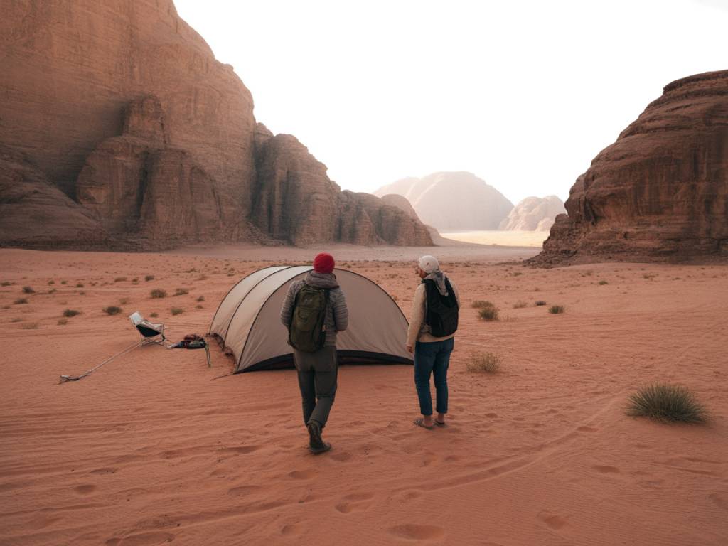 Jordanie wadi rum : bivouac et aventure dans le désert rouge