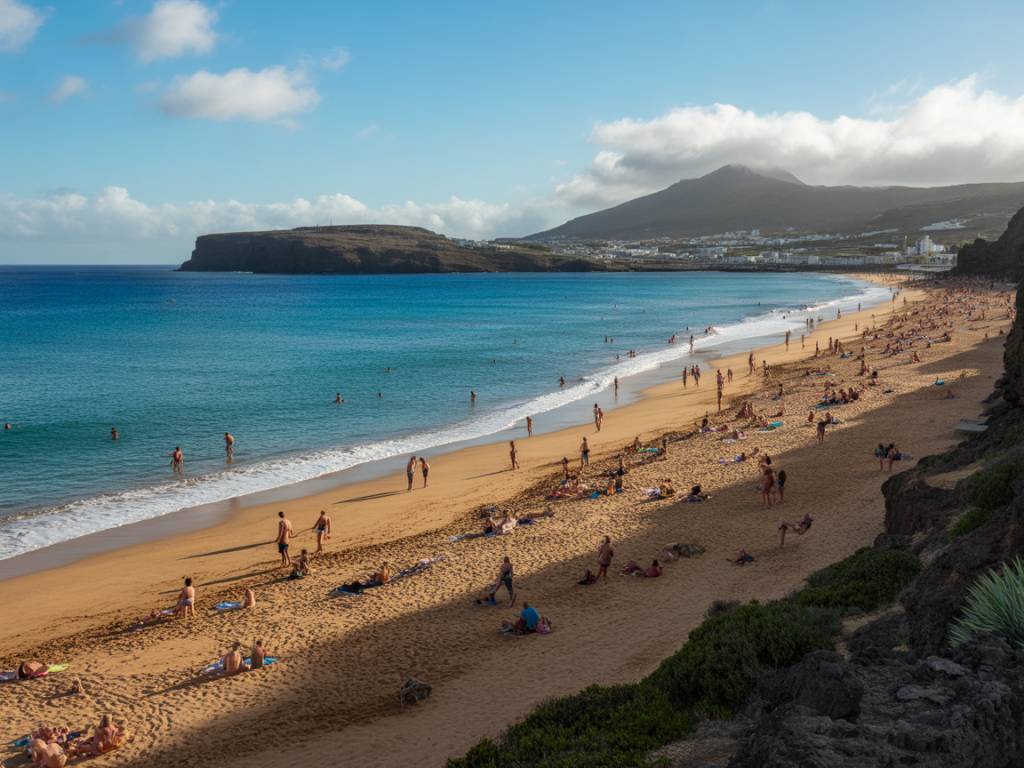 Peut-on se baigner aux Canaries en février : plage, climat et température de l’eau